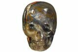 Polished, Colorful Agate Skull #112193-1